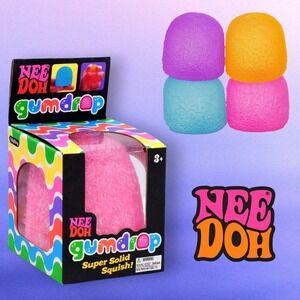 NeeDoh PURPLE Gumdrop Fidget Sensory Toy Schylling Super Solid TikTok Viral